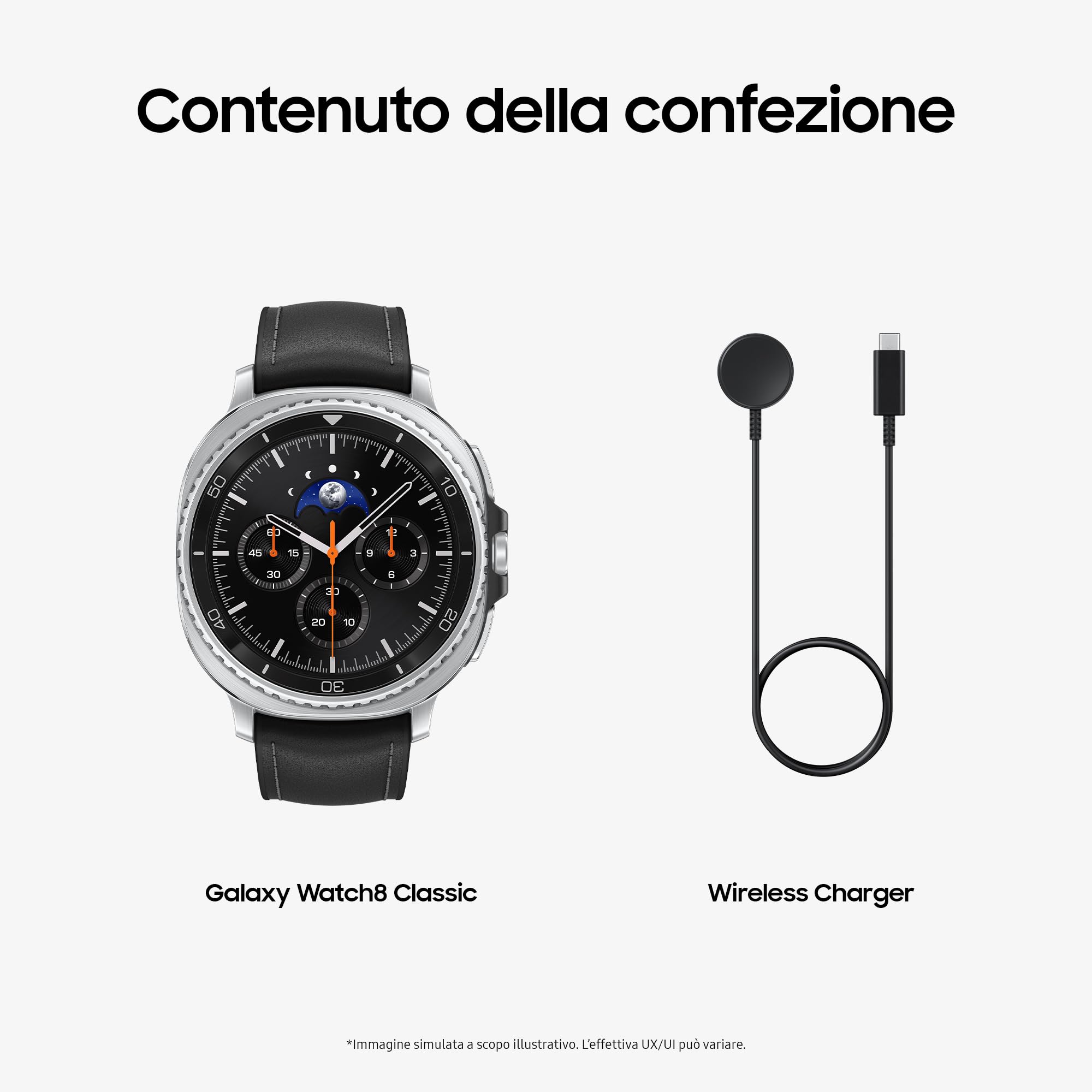 Samsung Galaxy Watch8 Classic (Black, BT, 46mm) Smartwatch Galaxy AI, Design Resistente agli Urti, Ghiera Girevole, Processore 3nm, Monitoraggio Attività Fisica e Sonno, One UI 8 [Versione Italiana]
