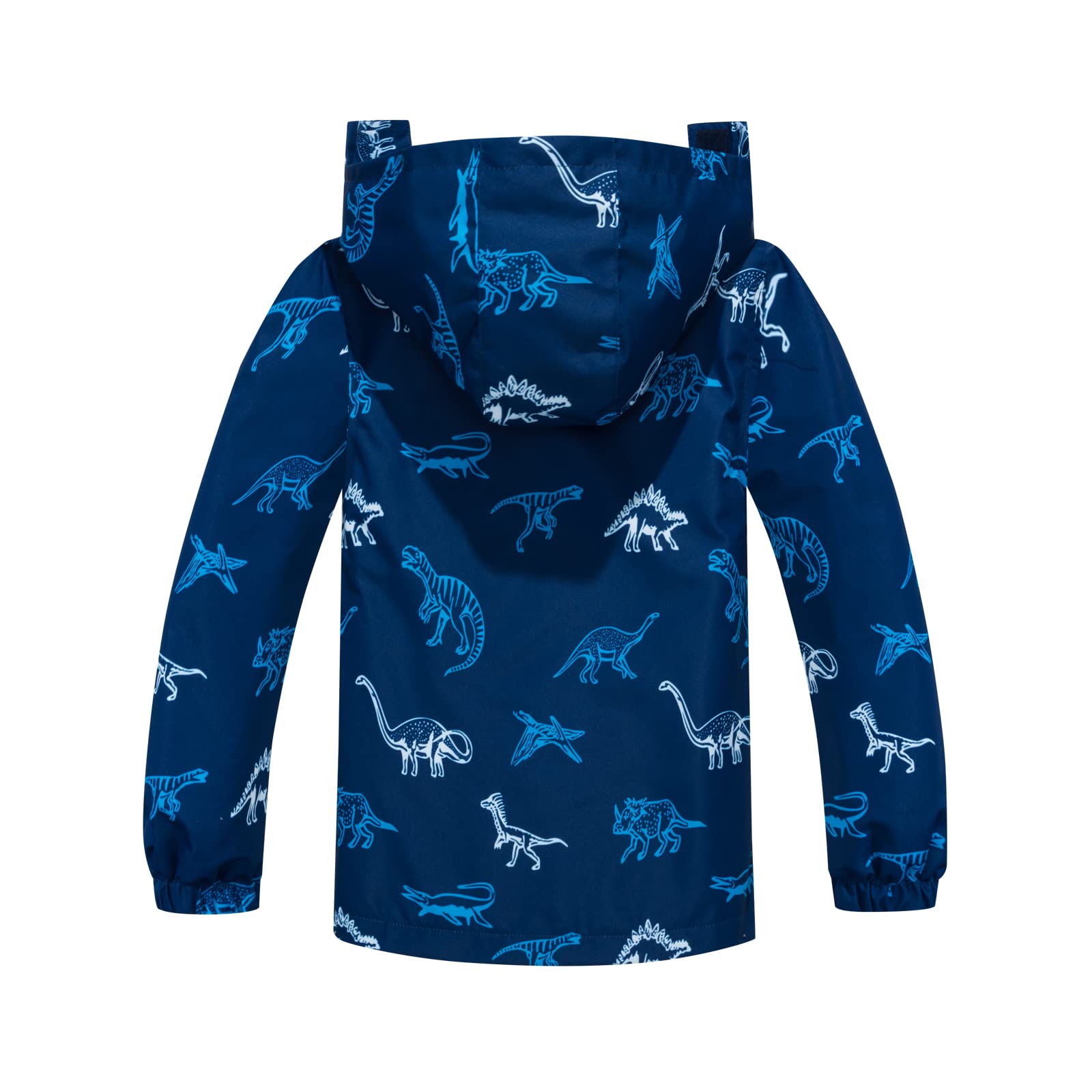 Kinder Regenjacke Jungen Dinosaurier Sommerjacke Wasserdicht Jacke mit Kapuze