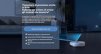 XIAOMI Robot Vacuum X10 - Robot Aspirador y fregasuelos con Sistema Inteligente de navegación láser (LDS), succión de 4000 Pa, Base de autovaciado, 5200 mAh, Blanco5
