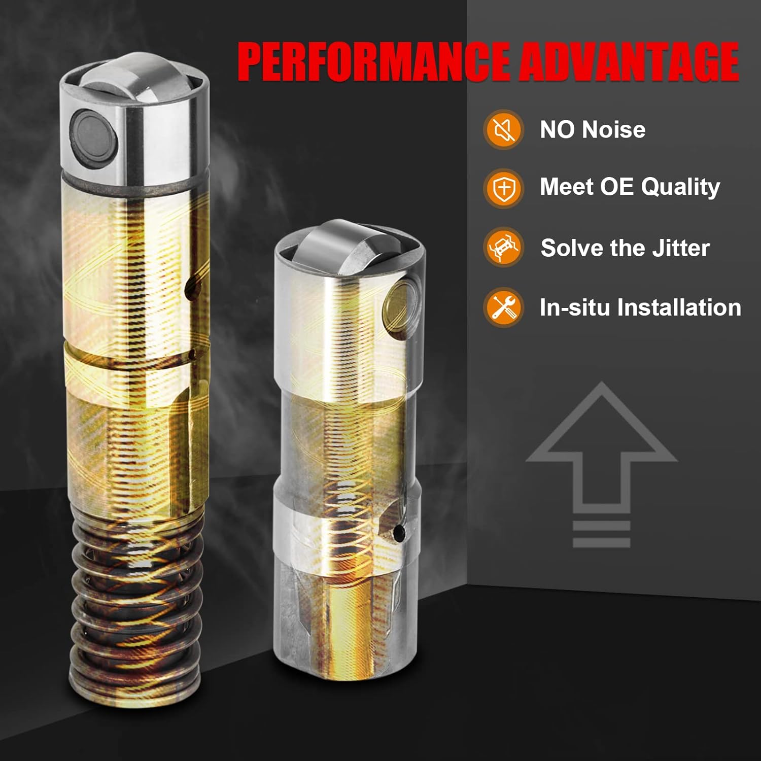 (Genuine OE Quality) 16Pcs Active Fuel Management Valve Hydraulic Roller Lifters Compatible with GMC Cadillac Chevrolet Chevy Buick Pontiac 4.3L 5.3L 6.0L 6.2L Replace 12569256 12645725 12680871