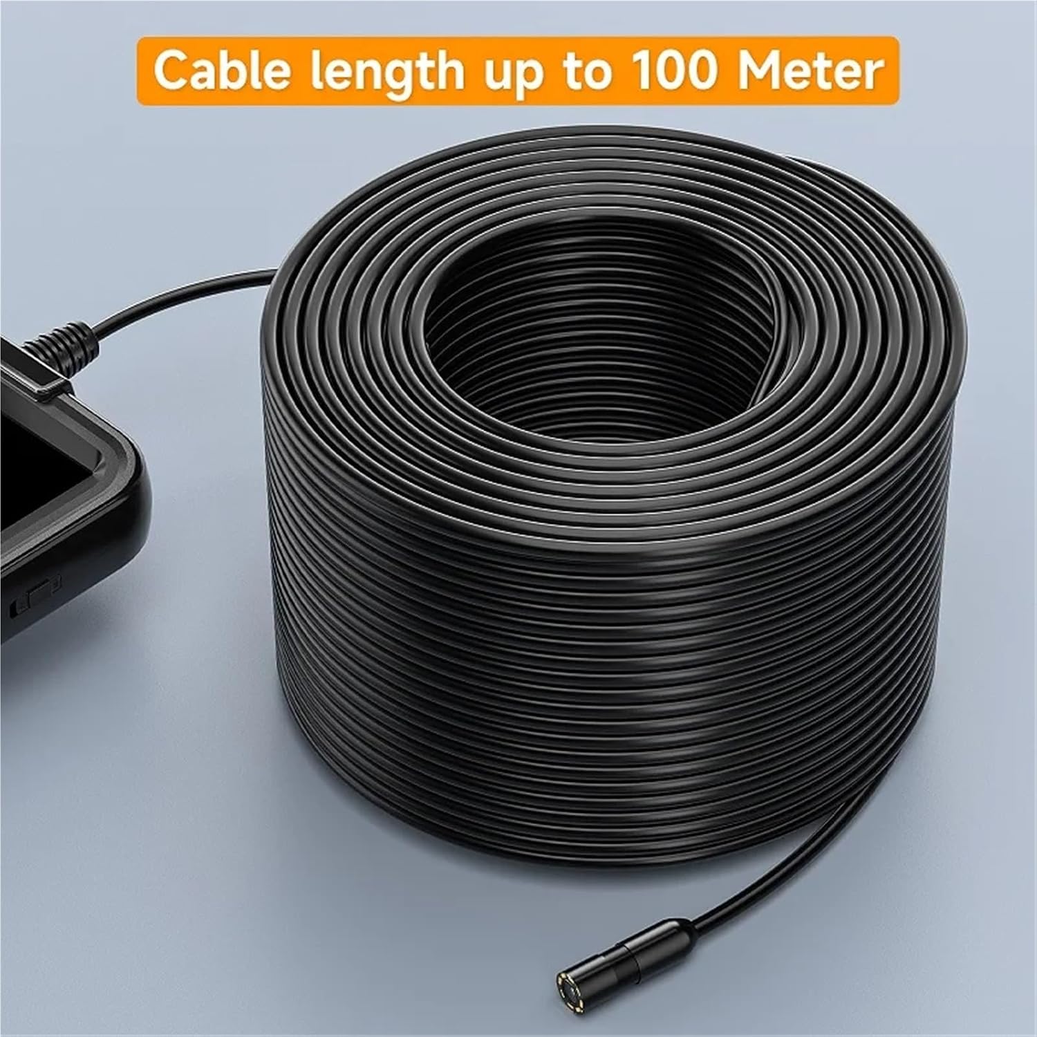 Industrial Endoscope Camera 4.3 Inch Screen HD1080P 8MM 2-100M Handheld Pipe Sewer Inspection Borescope Waterproof LED(5M)