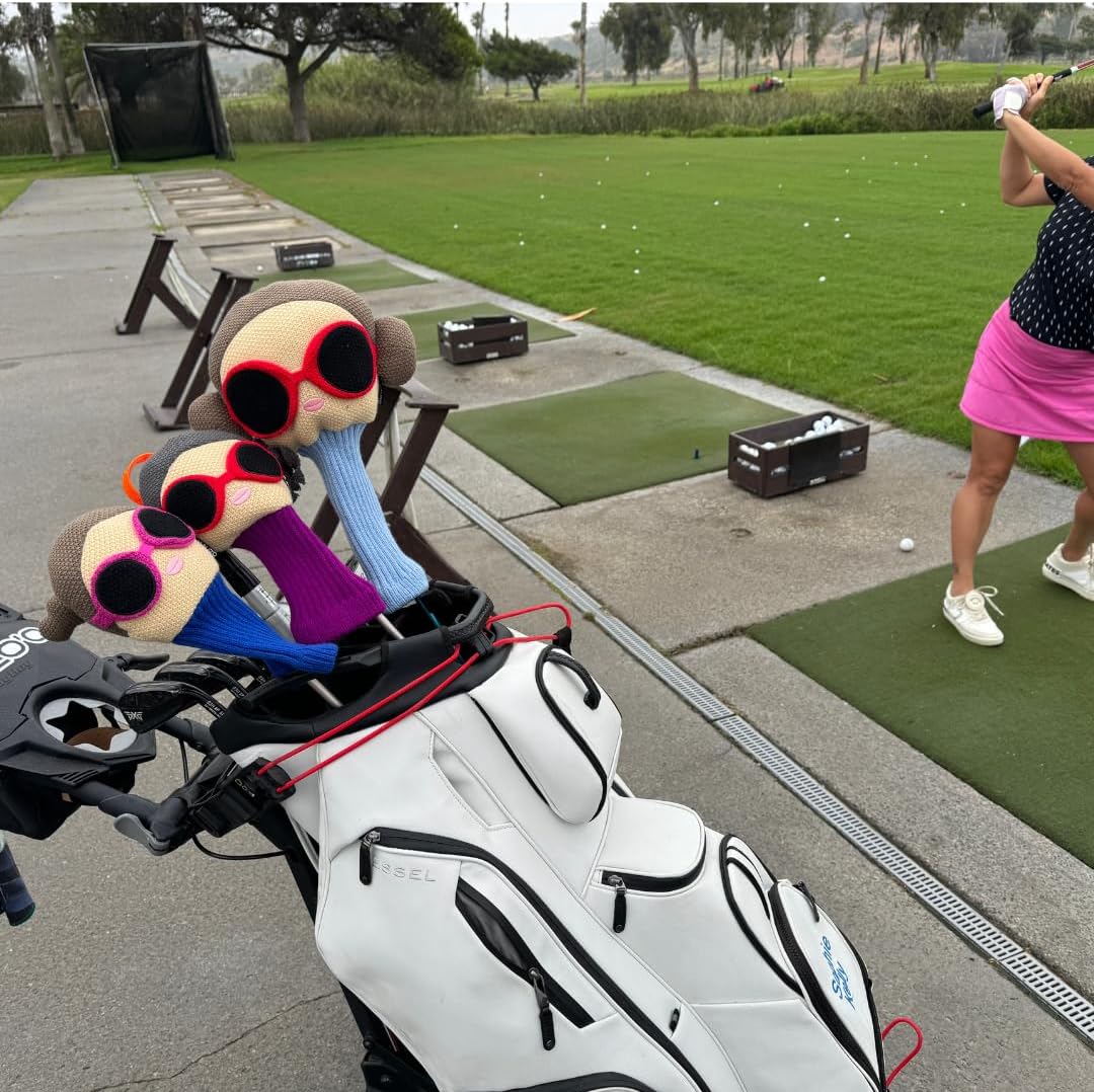 Sophie’s Stylish Golf Headcovers for Women, Premium Protective Covers for Drivers, Fairway Woods & Hybrids, Feminine Designs with Secure Fit