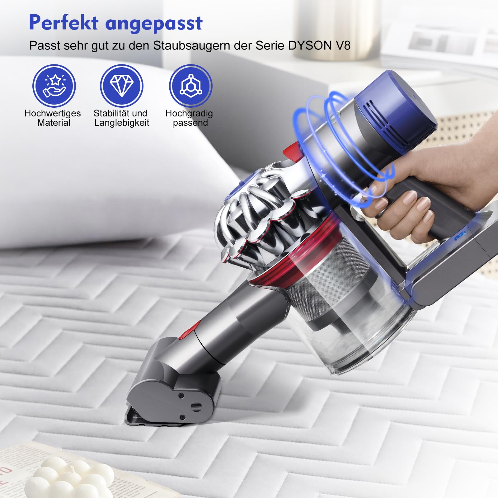 V8 Gehäuse mit Hauptkörper-Montage für Dyson V8 E-Version Akkus Ersatzteile