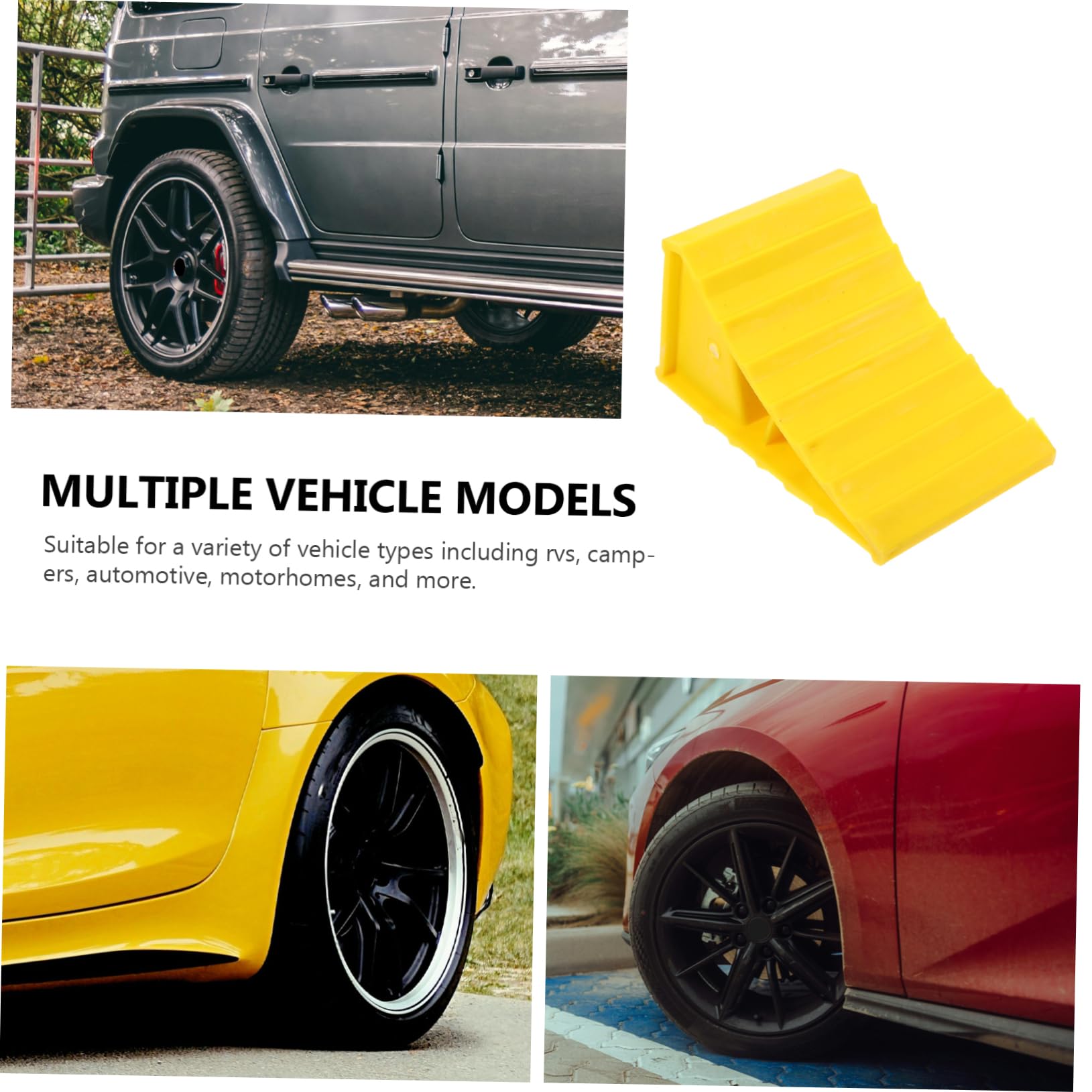 ULTECHNOVO 8stücke Robuste Bremskeile Für Wohnmobile Langlebige Gummiunterlagen Für Autos Anhänger Und Wohnwagen Verhindern Reifenverformung Und Bieten Stabilität