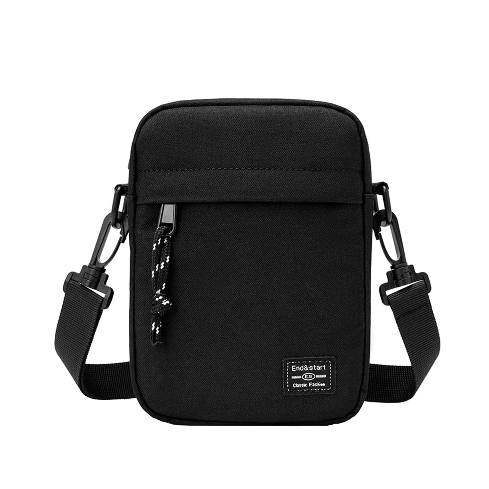 WisePoint Crossbody Bag for Men Oxford Cloth Messenger Bag Shoulder Bag with Zipper Crossbody Phone Bag for Work