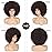 JSDshine 70s Afro Kinky Curly Wig For Women, Dark Brown, Synthetic Fibers, Soft, Bouncy, No Shedding, Adjustable Straps, 100% Warranty