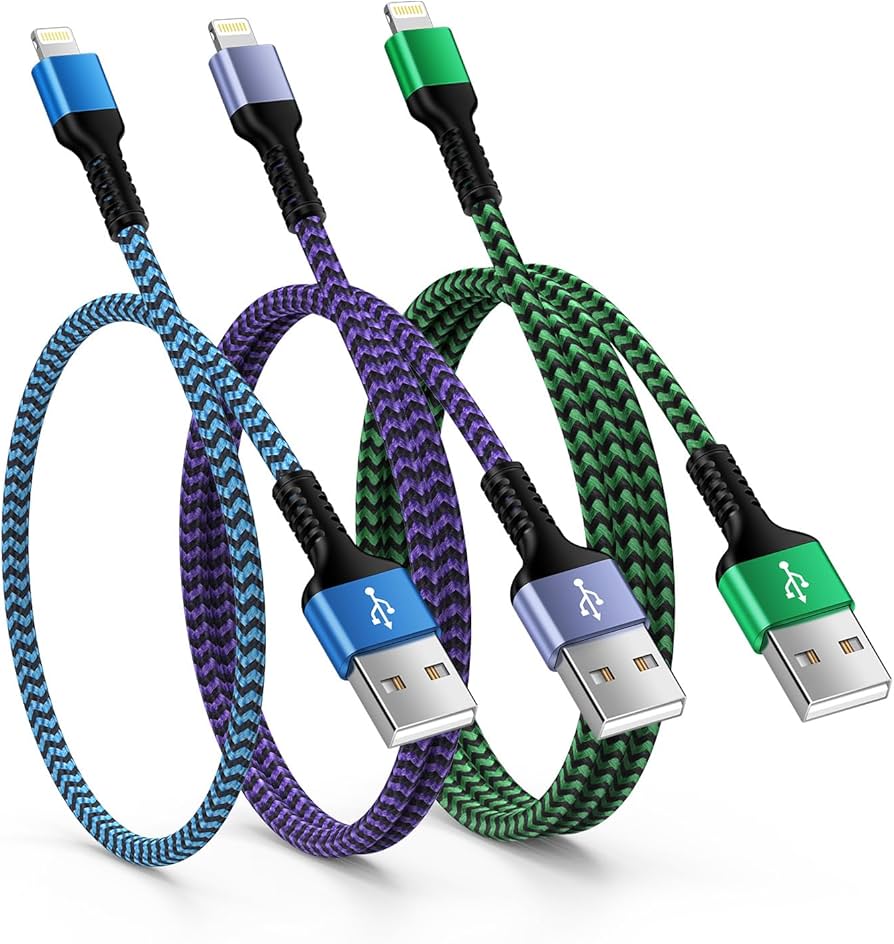 iPhone 充電ケーブル 新品3本 Amazon.co.jp: iPhone 充電ケーブル 3本組（0.3M+0.9M+1.8M）USB