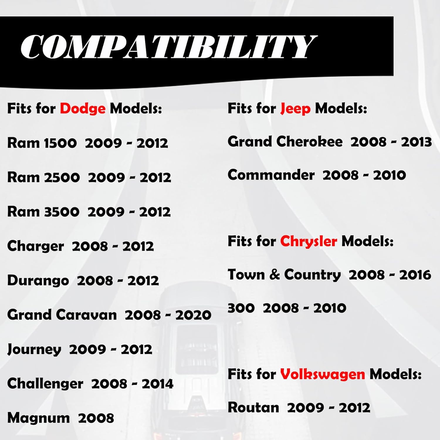 MechanMagic Key Fob FOBIK Replacement Compatible for Dodge Ram 1500 2500 3500 Truck 2009-2012 Journey Challenger Grand Caravan Jeep Grand Cherokee Commander Keyless Entry Remote Start Control - Image 3