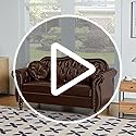 Luxury leather sofa set