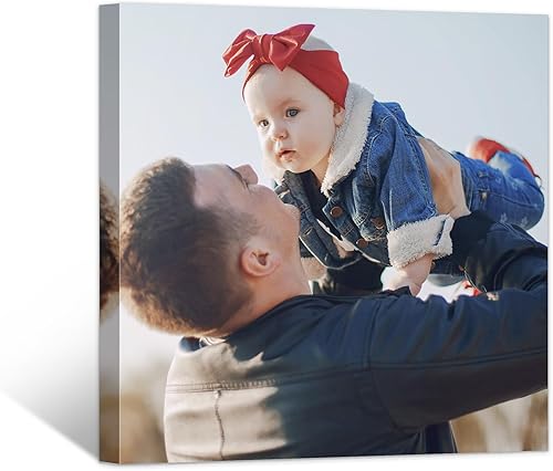 Miniatura 7 de Lienzo enmarcado personalizado con tus fotos, impresiones fotográficas personalizadas sobre lienzo, arte de pared para decoración del hogar,