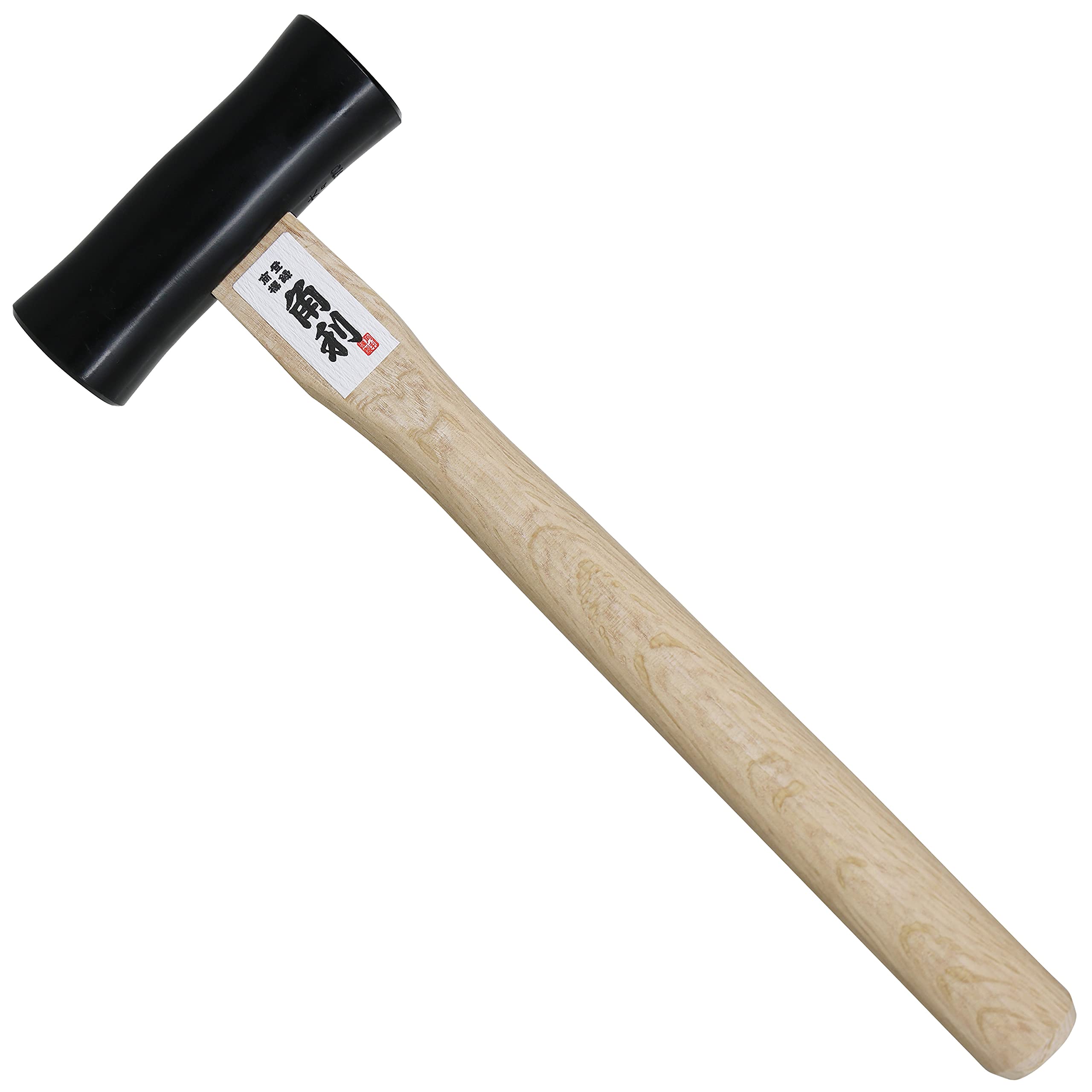 KAKURI Martillo cincel 670 g, martillo japonés para carpintería para cincel, avión, clavo, cabeza redonda de acero al carbono japonés, color negro, fabricado en Japón
