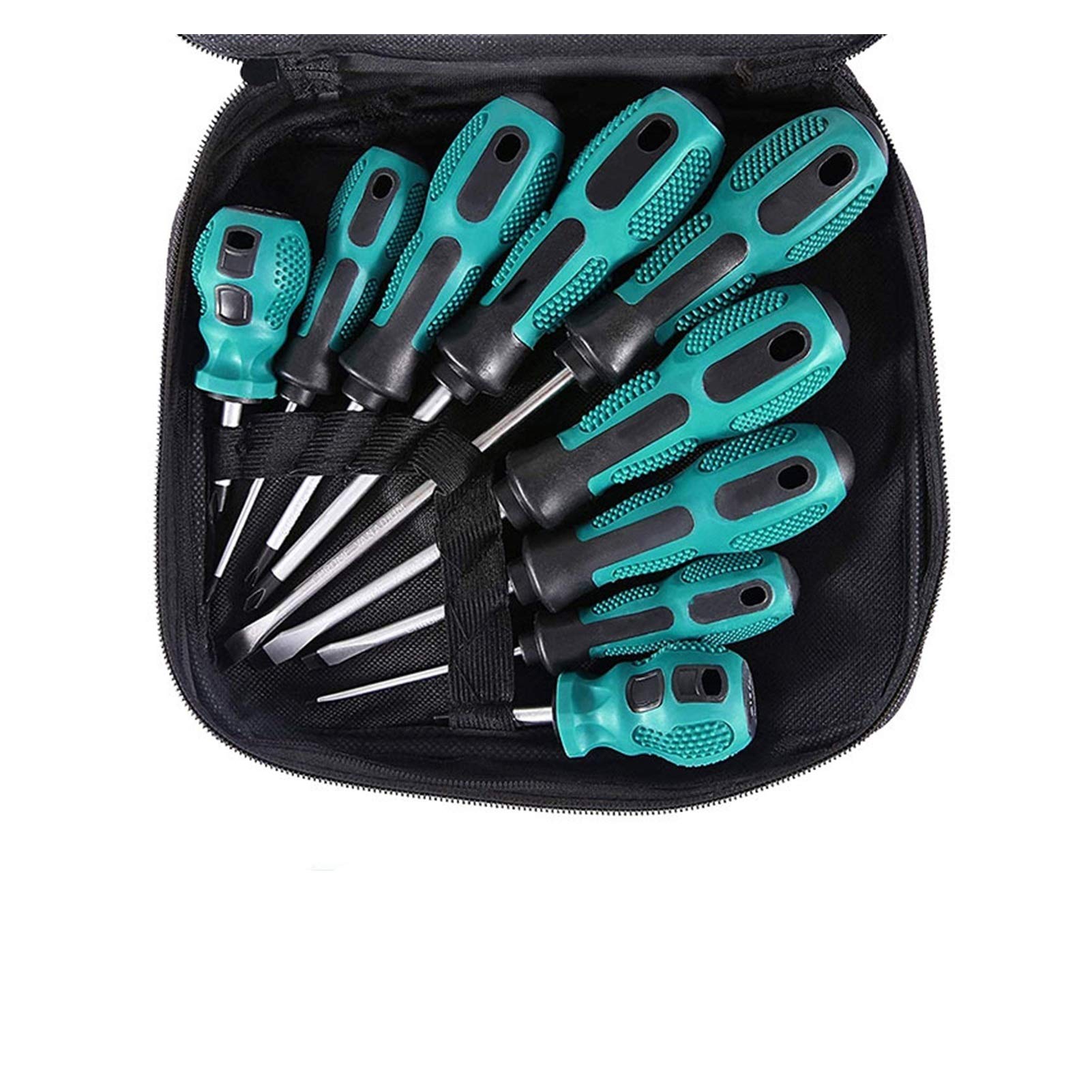 Limepng 6Pcs Screwdriver Set Precision Torx Hex Screw Driver Magnetic Bit Insulated Handle 6/9Pcs Multi-Function Repair Hand Tool Kit (Color : )