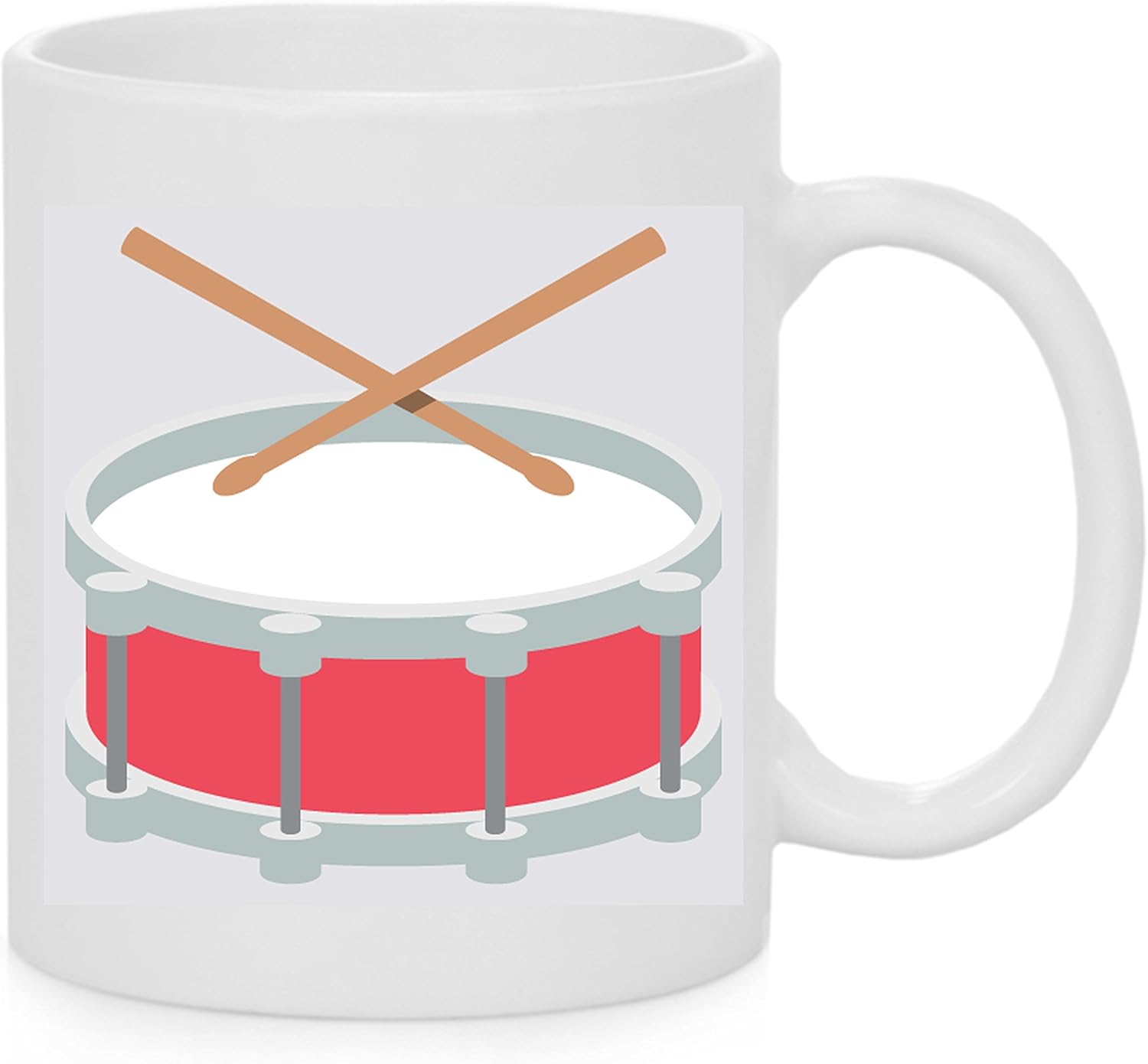Emoji Mug Drum With Drumsticks Emoji Home & Kitchen