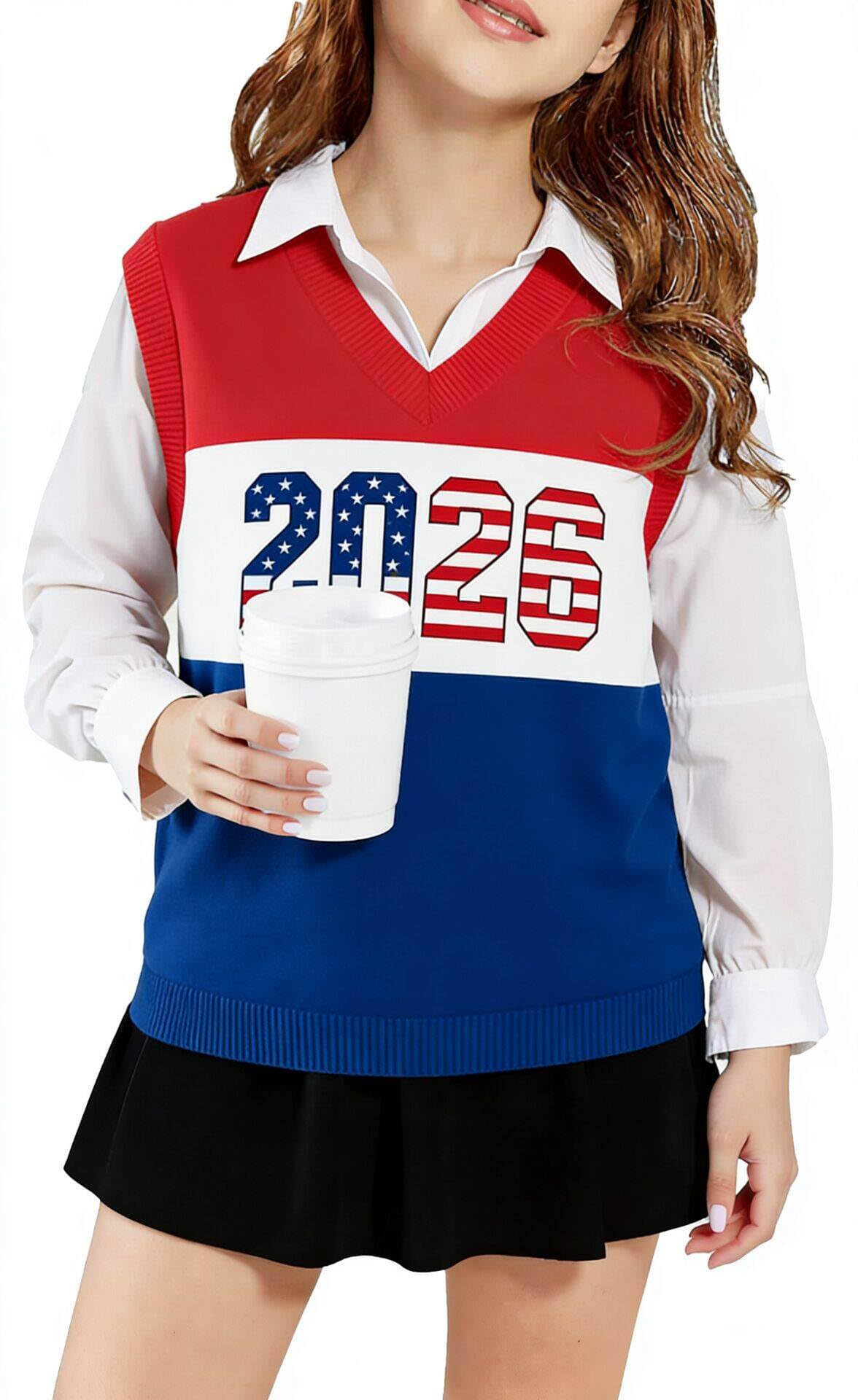 SELINK Boys Girls School Uniform Sweater Vest V Neck Soft Comfy Pullover Trendy Argyle Knitted Waistcoat Vest
