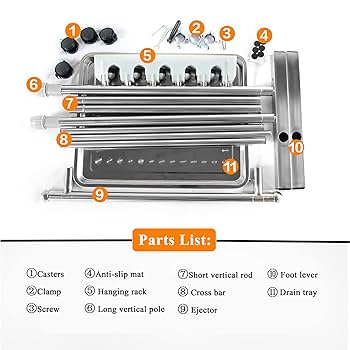 何でも立ておすましくん Amazon｜WXZX ユーティリティラック モップとほうき用 可動式