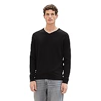 TOM TAILOR Maglione da Uomo, 29999 - Black