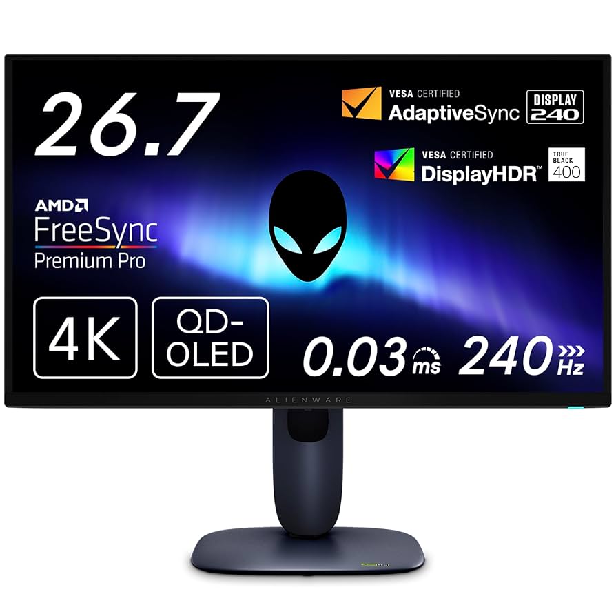 Alienware 26.7インチ QHD QD-OLED モニター Amazon.co.jp: Dell AW2725Q 26.7インチ 有機EL Alienware