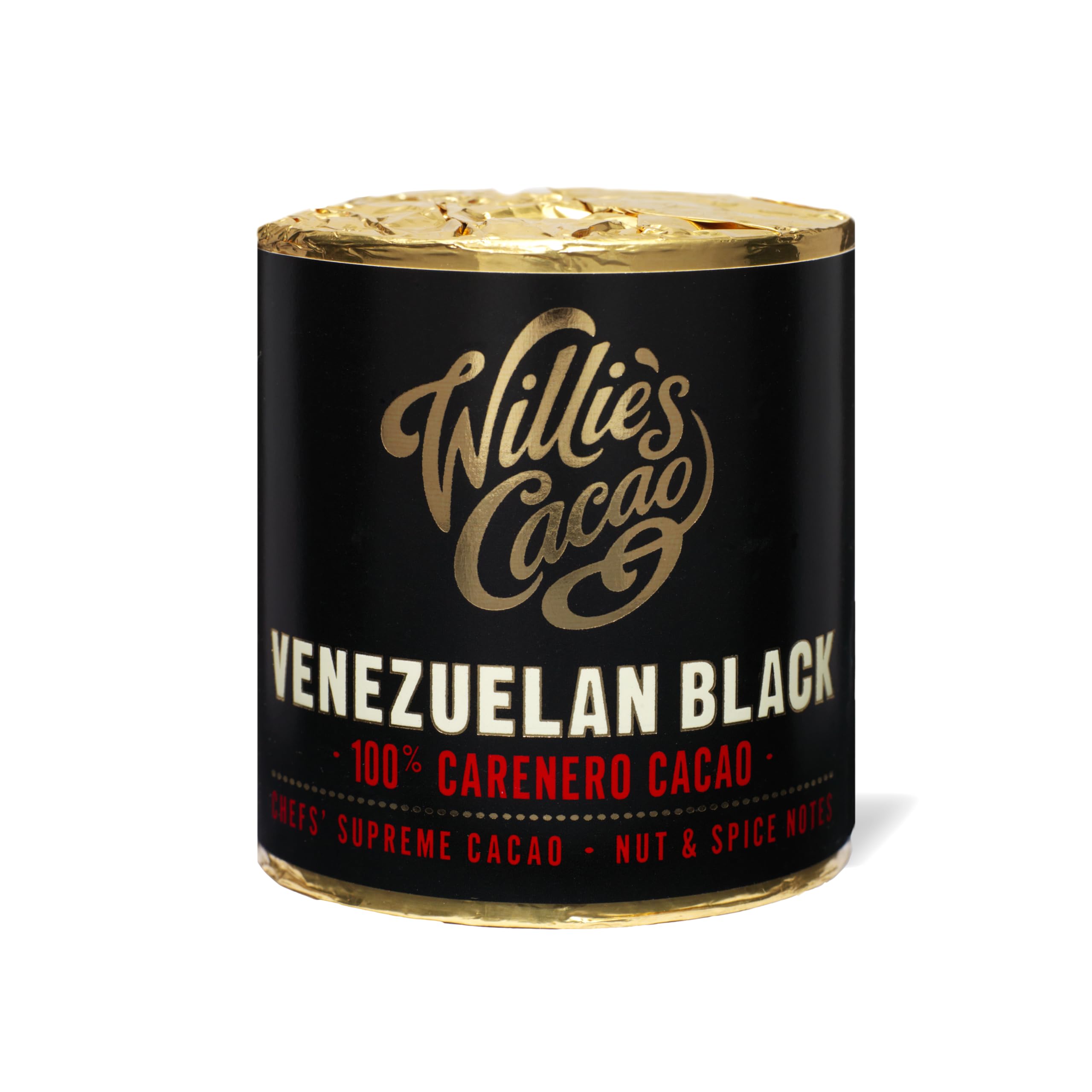 100% Cacao - Venezuelan Black 100% Carenero Cacao - 180g- Nutty spicy notes - For cooking, baking, drinks - Vegan & No Added Sugar