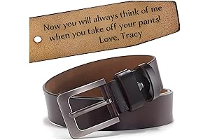 Personalized Leather Belt for the Special Man in Your Life