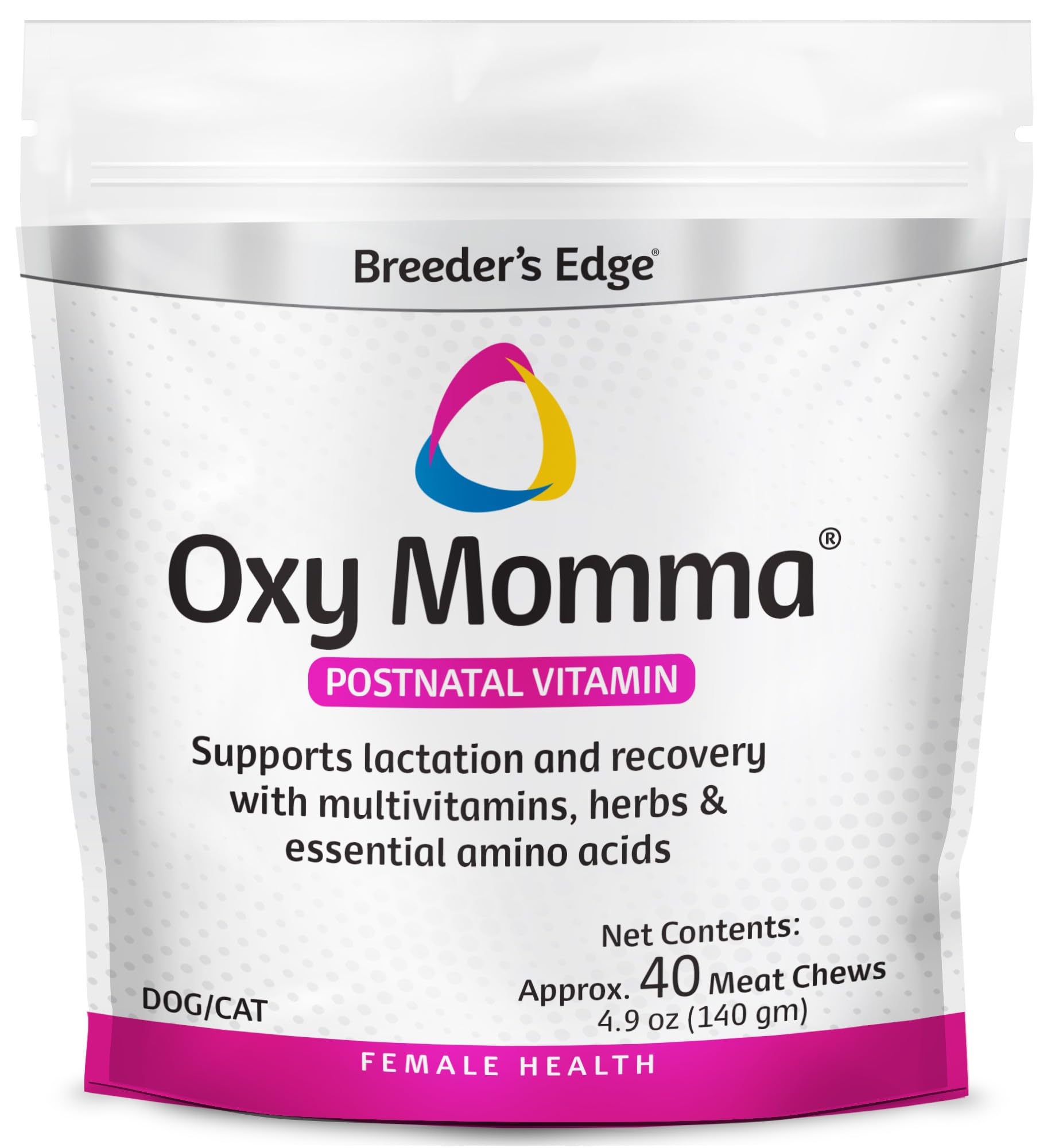 Revival Animal Health Breeder's Edge Oxy Momma- Nursing & Recovery Supplement- 40ct Meat Treats (Packaging May Vary)