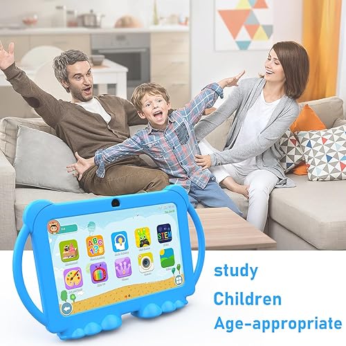 Miniatura 6 de Tablet Android 14 para niños, tablet de 7 pulgadas para niños, tablet para niños de 4 GB RAM 32 GB ROM con estuche, procesador Quad-core, pantalla