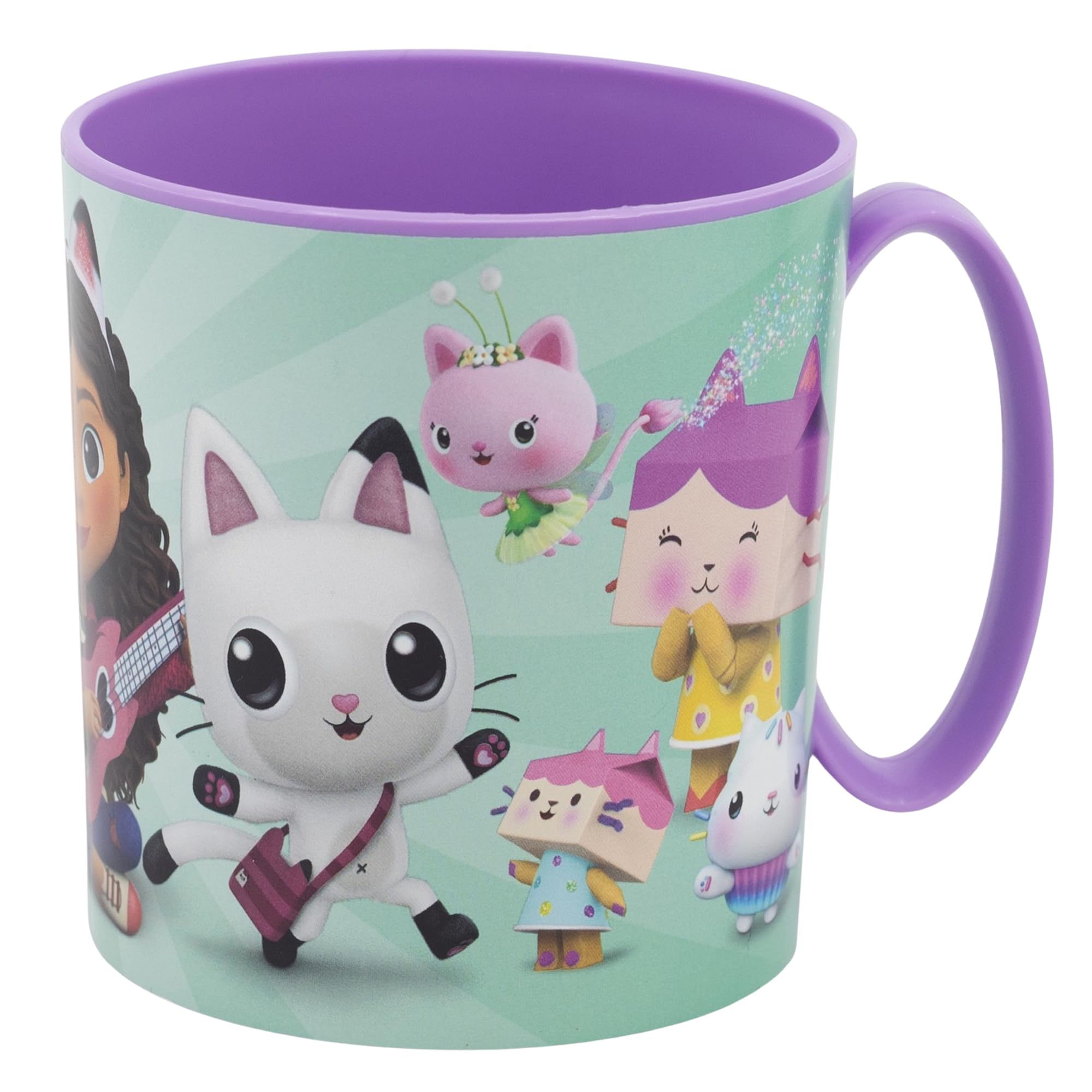 Gabby's Dollhouse Reusable Plastic Microwave Cups, 350 ml