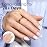 Modelones Short Almond Fake Nail Tips - 510Pcs Gel Tips Pre-shaped Half Matte Full Cover Clear Acrylic Gel Kit False Press on Nails for Extension DIY Salon 15Sizes