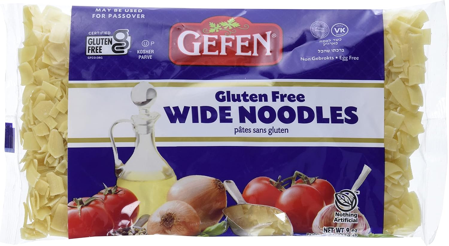 Gefen Kosher For Passover And All Year Round Gluten Free Pasta, Wide