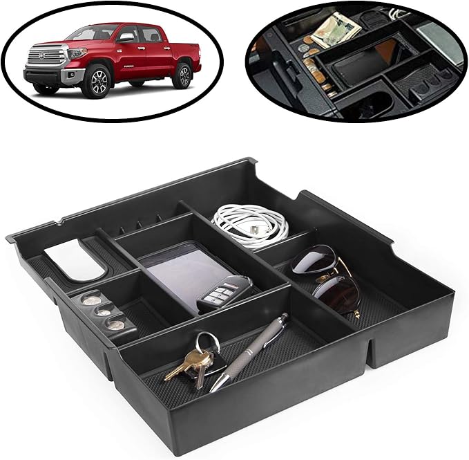 lebogner Center Console Storage Tray Organizer Compatible with Toyota