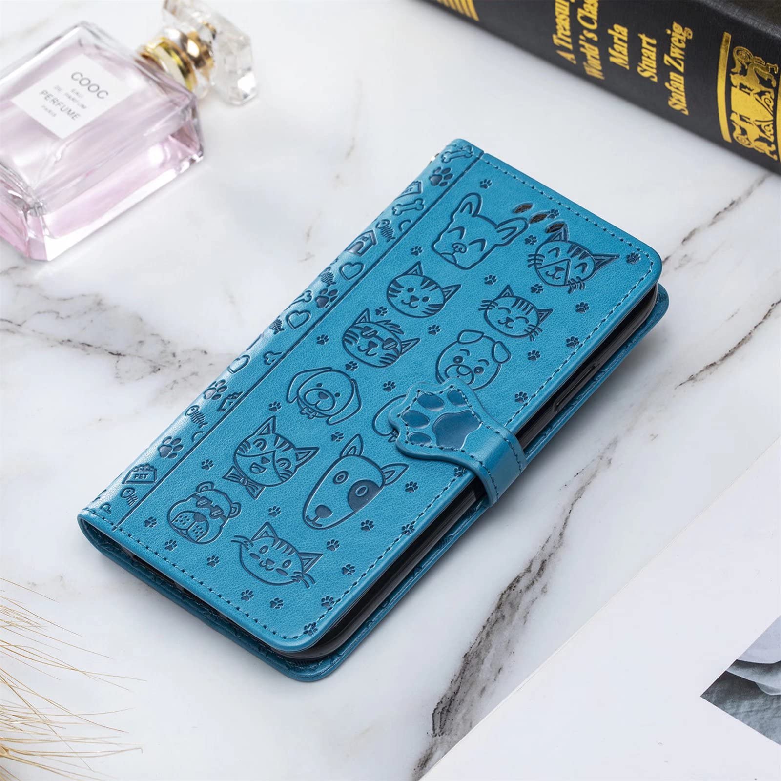 Étui Portefeuille Magnétique PIXFAB Pour Realme 7 5G - Cuir, Anti-choc, Poche Pour Cartes, Support Réglable, Neuf
