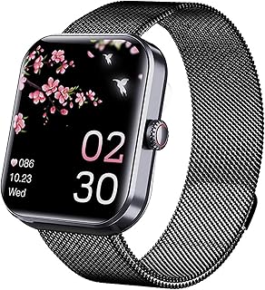 Gomice Fitness Trackers | 1.91inch Heart Rate Sleep Blood Oxygen Monitor Waterproof - Smart Watch(Answer/Make Call), Fitness Activity Trackers, Heart Rate Sleep Monitor, Pedometer