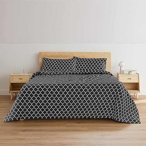 Miniatura 6 de VISI-ONE BLC - Juego de sábanas de tamaño King, microfibra cepillada súper suave de 1800 hilos, sábana de enfriamiento extra suave, colchón profundo