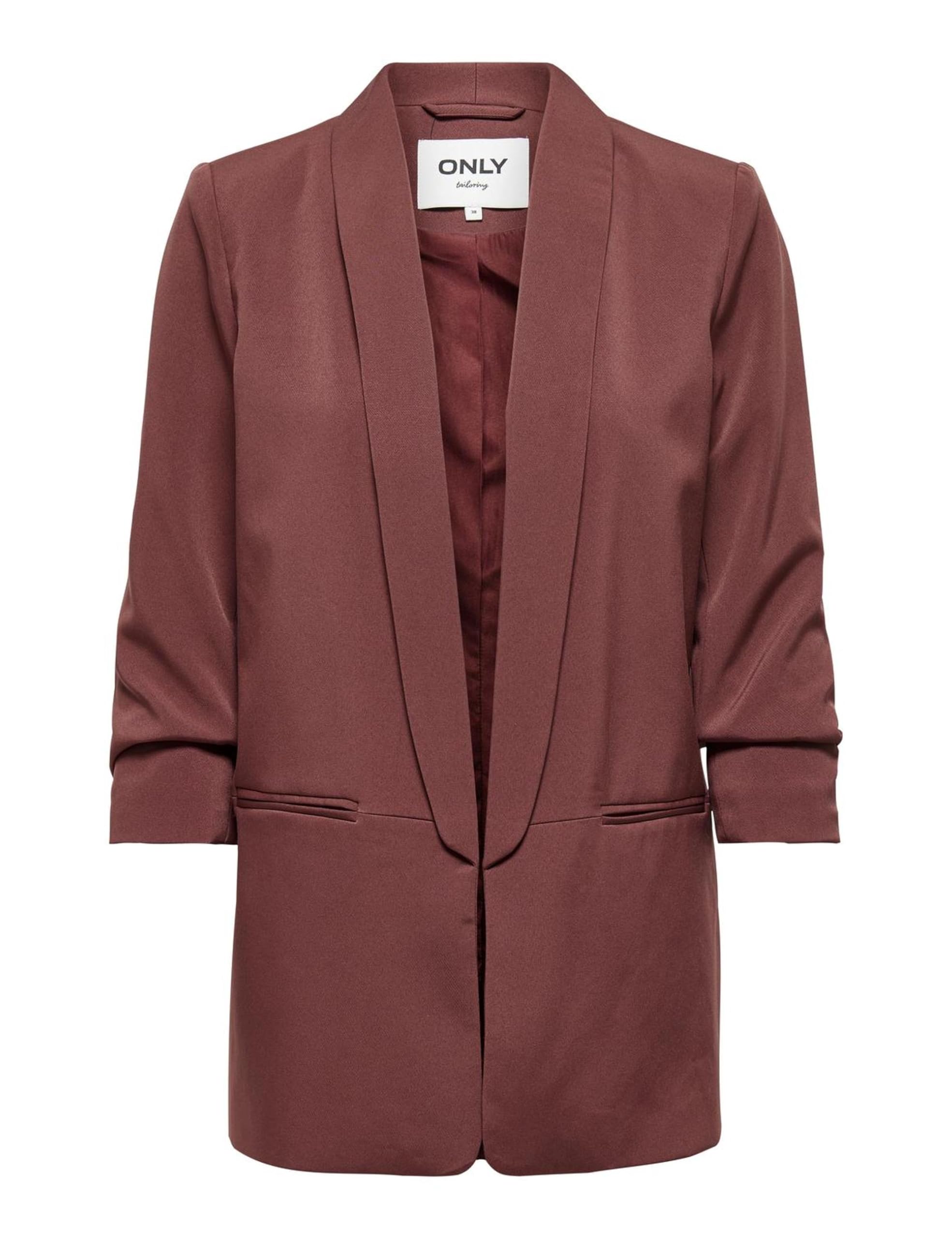 Only Women's ONLELLY 3/4 Life Blazer TLR NOOS, Sable, 42