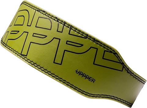 UPPPER Weight Lifting Belt - Double Prong 4 to 2.5 Tapered Premium Lifting Belt for Men and Women - Ultimate Back Support For Weightlifting and Powerlifting | Premium Fitness Gear