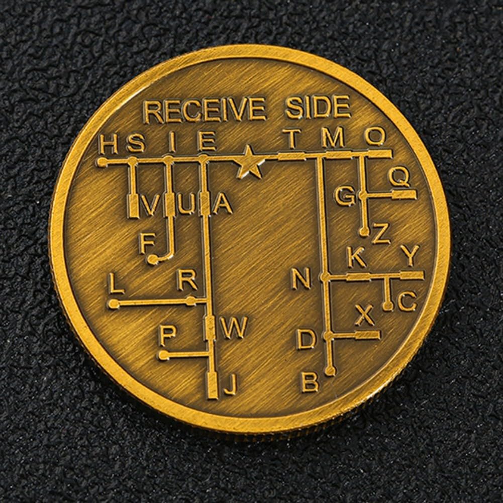 Practice and Learn For Morse Code with This Training Coin for For novice Radio Hobbyists and For Morse Code Students in Educational Settings (bronze)