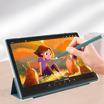 10 Inch Tablet Android 15 Tablets With Case Stylus 8GB RAM 32GB ROM Support 1TB Expand, 6000mah Battery 10 IN Android Tableta, Dual Camera WiFi-6 Bluetooth 10.1'' Android Tablet With Protective Cover