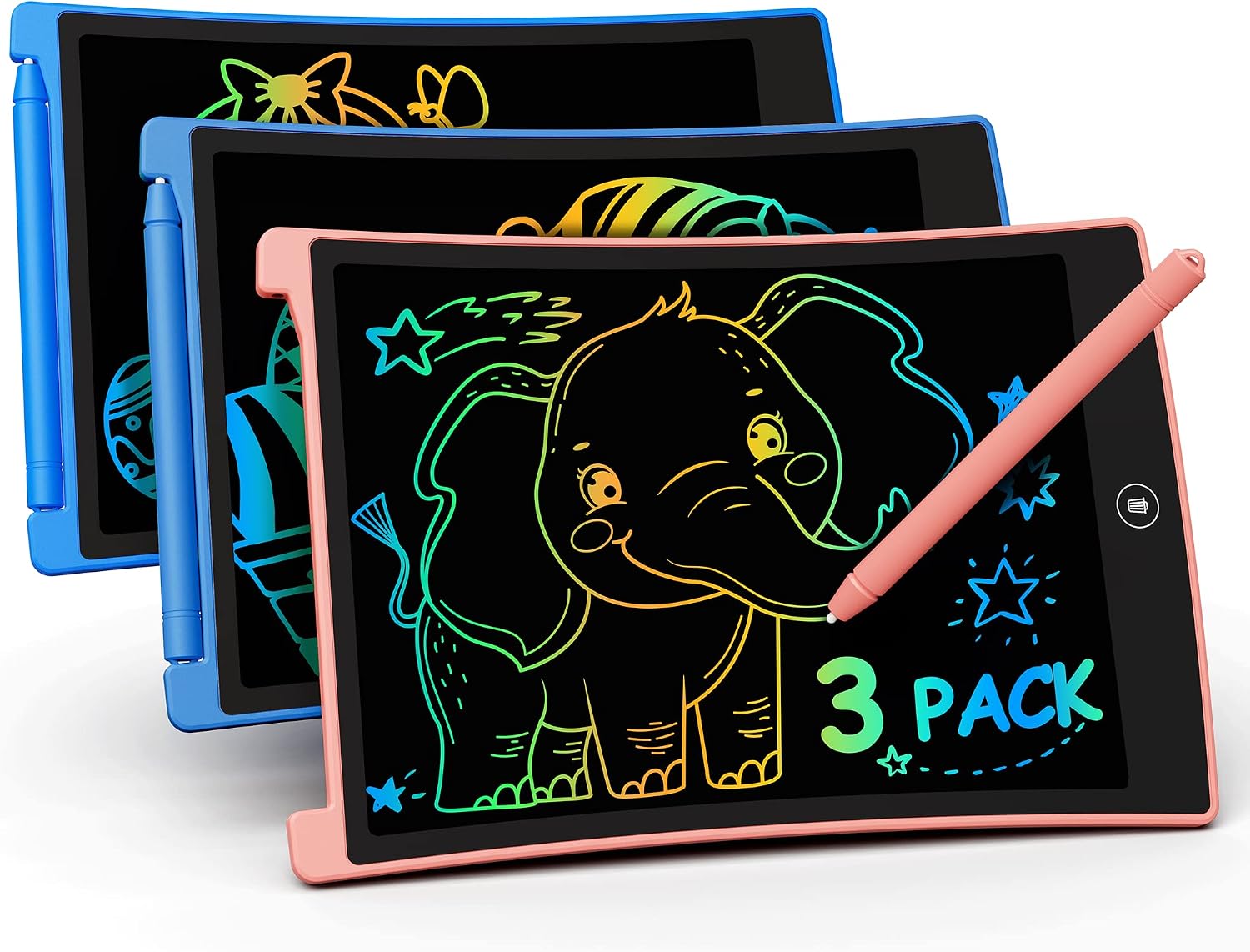bravokids Preschool Learning Toys for Kids Toddler, 8.5 inch LCD Writing Tablet Electronic Doodle Board, Educational and Learning Toys Gifts for Boys Girls Age 3 4 5 6 7 8 12 (Sky Blue)
