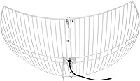 Nooelec 20dBi L-Band Mesh Parabolic Antenna Bundle for Inmarsat, Iridium & Hydrogen Line - 1.4GHz, 300MHz+ BW, LMR400 SMA Cable & Mount Kit