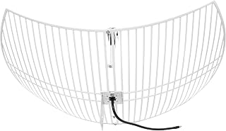 Nooelec 20dBi L-Band Mesh Parabolic Antenna Bundle for Inmarsat, Iridium & Hydrogen Line - 1.4GHz, 300MHz+ BW, LMR400 SMA Cable & Mount Kit