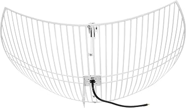 Nooelec Satellite Mesh Antenna Bundle for Inmarsat, Iridium, & Hydrogen Line Applications. 20dBi Parabolic Antenna w/ 1.4GHz Center Frequency, 300MHz+ Bandwidth. LMR400 SMA Feed Cable & Mounting Kit