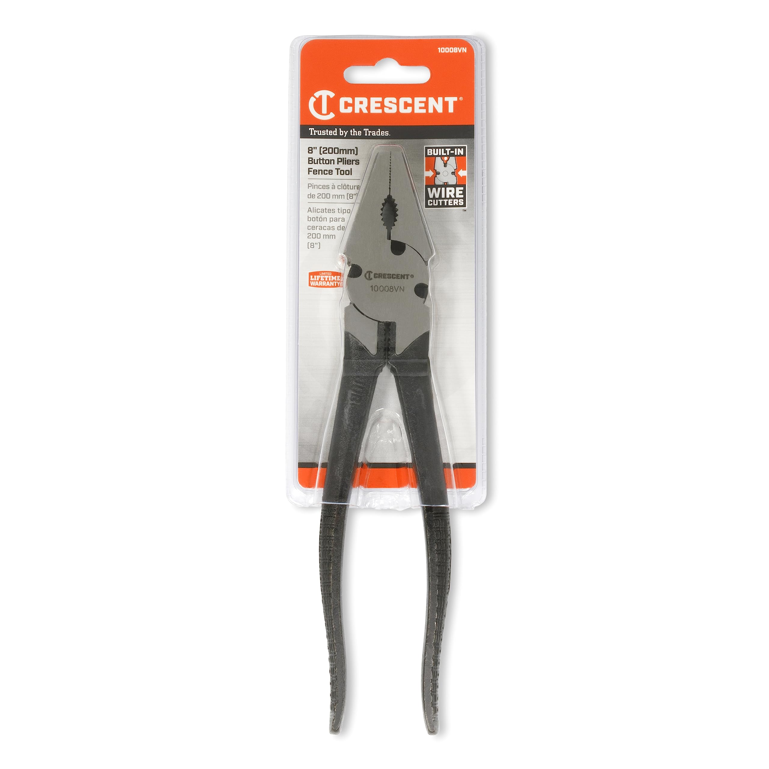 CRESCENT 8" Button Fence Pliers - 10008VN-05