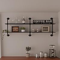 Vista 13 de Estantería flotante para libros estantes de baño sobre inodoro estanterías industriales de tubo estantes de tubería estantes de pared rústicos Blanco