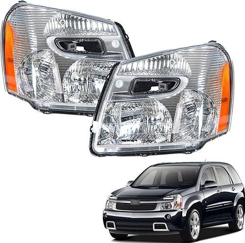 LABLT Conjunto de faros delanteros halógenos de repuesto para Equinox 2005 2006 2007 2008 2009 lado del conductor izquierdo izquierdo lado del