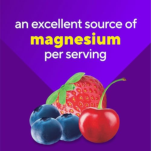Miniatura 4 de vitafusion Suplemento de goma de glicinato de magnesio, 100 mg por porción apoya la relajación muscular (1) para mujeres y hombres adultos, sabor a