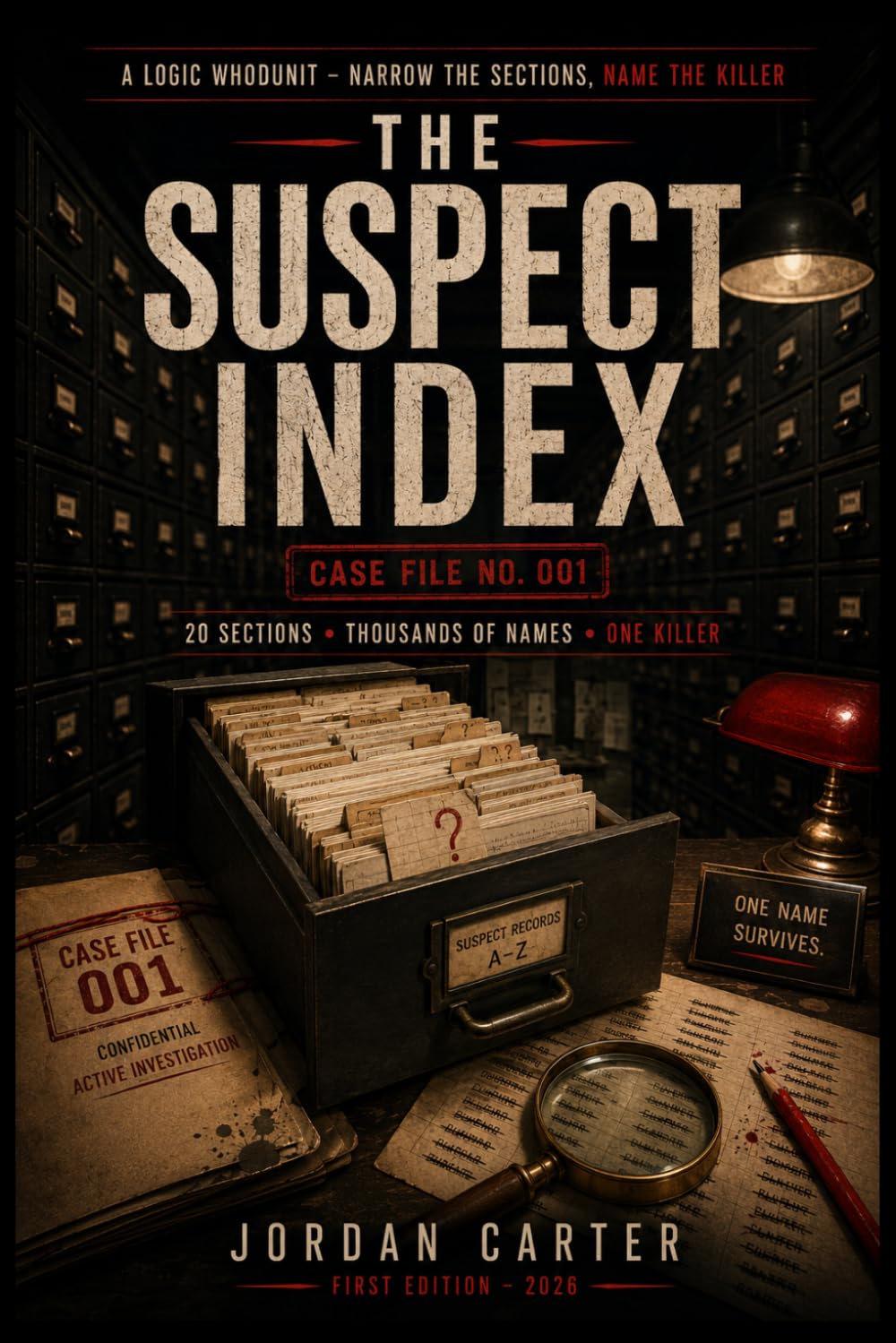 The Suspect Index: A Logic Whodunit for Adults: Narrow the Sections, Name the Killer (Case File No. 001) (Murder Mystery Puzzles)