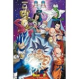 poster dragon ball z super Laminación brillante ABYstyle - Póster de Dragon Ball Super - Universo 7 (91,5 x 61 cm), multicolor