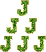 Vista 39 de 6 piezas de parches de letras de chenilla autoadhesivas, parches de letras preppy de 2 pulgadas para bolsos, ropa y sombreros, grandes pegatinas