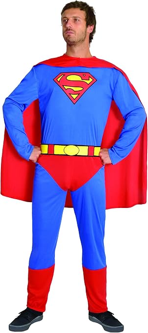 Ciao- Superman Costume Adulto Originale DC Comics (Taglia, Colore  Blu/Rosso, L, 11674.L : Amazon.it: Giochi e giocattoli