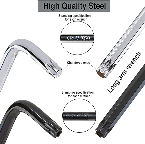 Miniatura 2 de Juego de llaves Torx (18 llaves) - 9 llaves Torx estándar y 9 de seguridad a prueba de manipulaciones