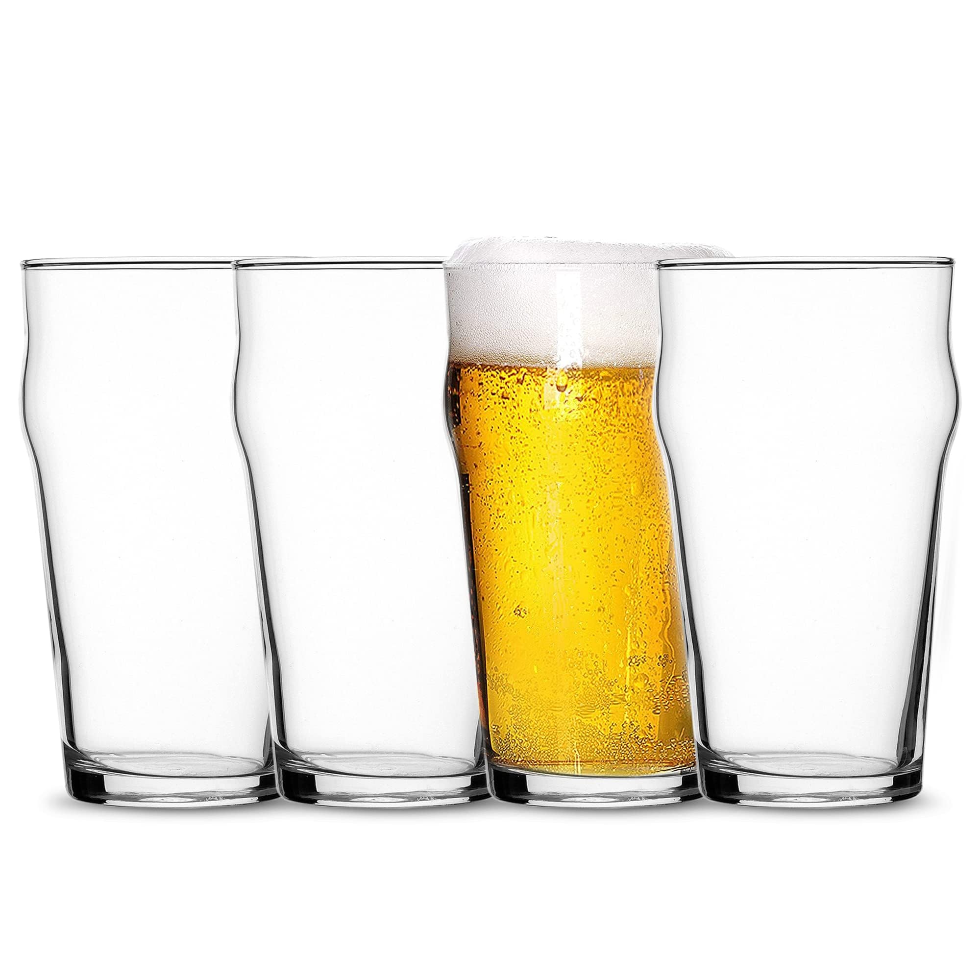 Amazon.com | Bormioli Rocco Nonix Stackable Beer Glasses - Set of